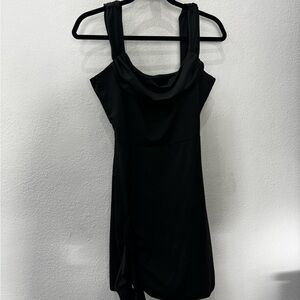 Black Cowl Neck Women’s Dress